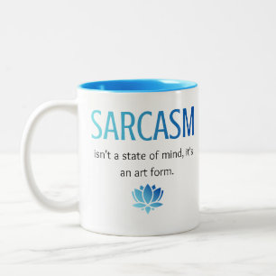 Sarcasme Tweekleurige Koffiemok