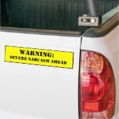 sarcasme vooruit bumpersticker (Op Truck)