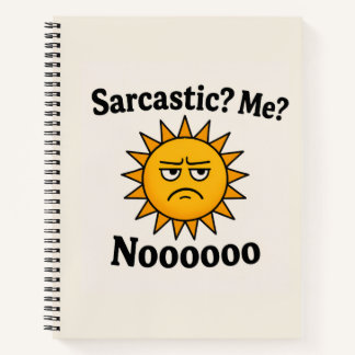 Sarcasme Zonnestraal Spiraal Notebook Notitieboek