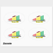 sarcasmemeter ovale sticker (Vel)