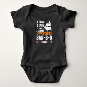 Sarcastic Barbecue Humor Meat Lover Grilling Funny Romper