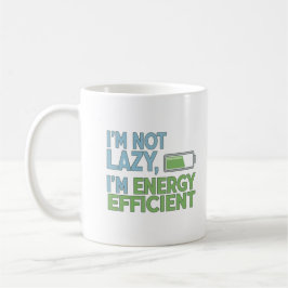 Sarcastic Battery Life Quote Energy Efficient Koffiemok