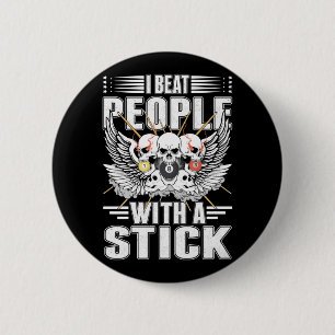 Sarcastic Billiard Snooker Cue Sportpoolspeler Ronde Button 5,7 Cm