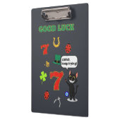 Sarcastic black cat  and Lucky charms Klembord (Links)