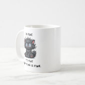 sarcastic black cat mug koffiemok (Voorkant links)