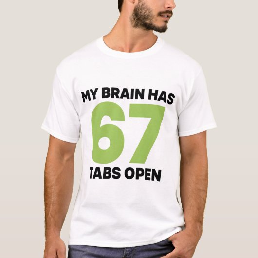 Sarcastic Busy Mind Saying Multitasking Chaos  T-shirt (Voorkant)