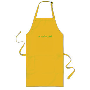 Sarcastic Chef apron Lang Schort