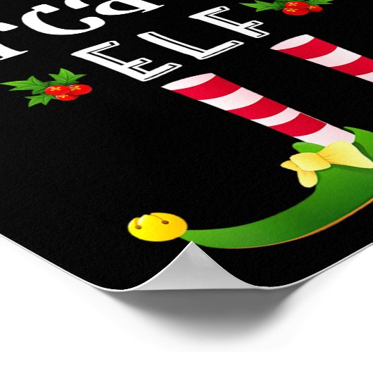 Sarcastic Christmas Elf Matching Pajama X-mas Part Poster (Hoek)