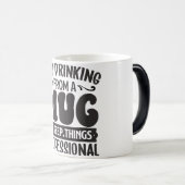 Sarcastic Coffee Quotes Magische Mok (Voorkant rechts)