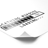 Sarcastic Commading Scathing Riposte Foto Afdruk (Hoek)