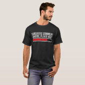 Sarcastic Commentaar Loading Wacht alsjeblieft gra T-shirt (Voorkant volledig)