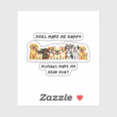 sarcastic dog stickers (Feuille)