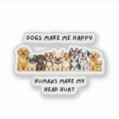 sarcastic dog stickers (Devant)