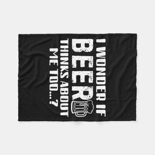 Sarcastic Drinking Funny Beer Day Drinking Beer Qu Fleece Deken (Voorkant (Horizontaal))