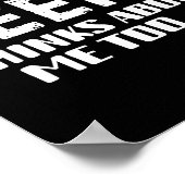 Sarcastic Drinking Funny Beer Day Drinking Beer Qu Poster (Hoek)