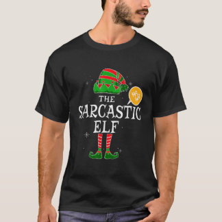 Sarcastic Elf Group Matching Family KerstHoli T-shirt