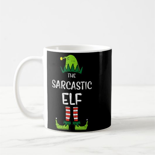 Sarcastic Elf Xmas Matching Christmas For Family M Koffiemok (Links)