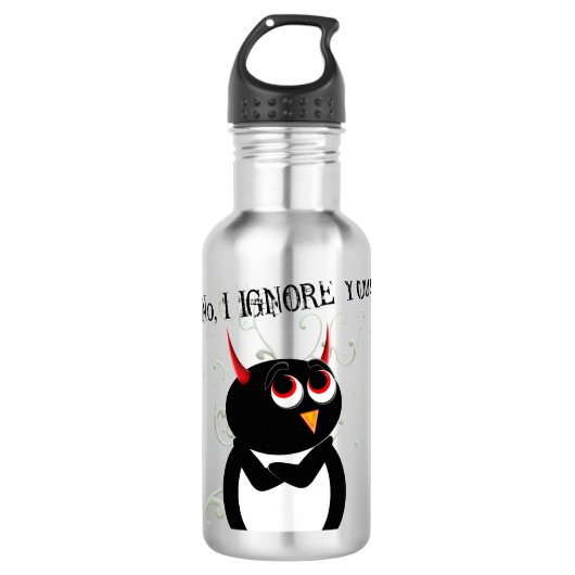 Sarcastic Evil Penguin Waterfles (Voorkant)