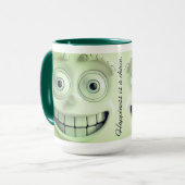 Sarcastic Face 3D Mug Wrap – Happiness is a Choice Mok (Voorkant links)