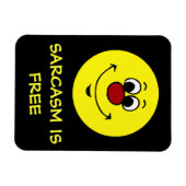 Sarcastic Face Grumpey Magneet (Horizontaal)