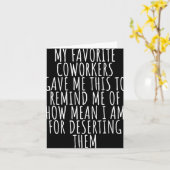 Sarcastic Farewell - Coworkers Leaving For New Job Kaart (Gele Bloem)