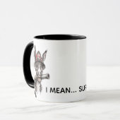 Sarcastic Firefighter Mug Donkey Humor Coworker (Devant gauche)
