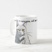 Sarcastic Funny Cat Café ou Tea Mug Fun Cadeau (Devant gauche)