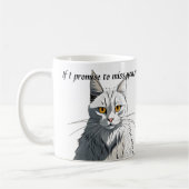 Sarcastic Funny Cat Café ou Tea Mug Fun Cadeau (Gauche)