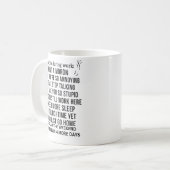 sarcastic funny coffee mug thoughts during work koffiemok (Voorkant links)