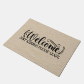 Sarcastic Funny Quote hand-briefing Deurmat (Schuin)