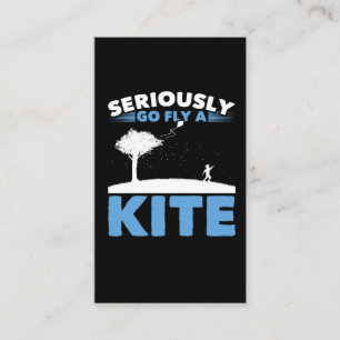 Sarcastic Kite Flying Joke Sarcasm Humor Visitekaartje