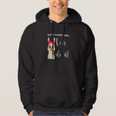 Sarcastic Let's do it Llama Design Hoodie (Voorkant)