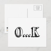 Sarcastic OK Briefkaart (Voorkant / Achterkant)