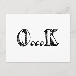 Sarcastic OK Briefkaart