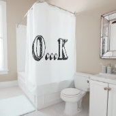 Sarcastic OK Douchegordijn (In situ)