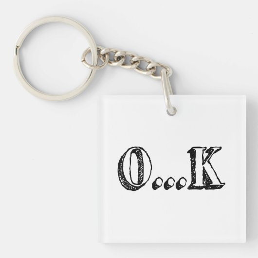 Sarcastic OK Sleutelhanger (Voorkant)