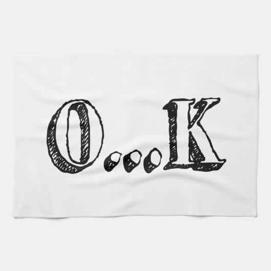 Sarcastic OK Theedoek (Horizontaal)