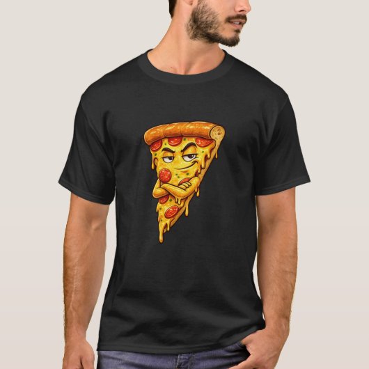 Sarcastic Pizza Slice Graphic T-Shirt (Devant)