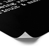 Sarcastic Quote Saying Fun Snarky Gift Difficult & Poster (Hoek)