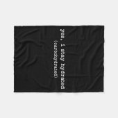 Sarcastic Quote Work Saying Snarky Carbohydrate Di Fleece Deken (Voorkant (Horizontaal))