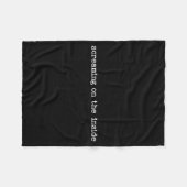 Sarcastic Quote Work Saying Snarky Gift Screaming  Fleece Deken (Voorkant (Horizontaal))