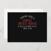 Sarcastic Redhead Ginger Red Hair Gift Briefkaart (Voorkant / Achterkant)