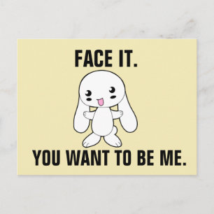 SARCASTIC RUDE FUNNY BUNNY BRIEFKAARTEN