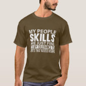 Sarcastic Skills T-shirt - Tolerantie Humor (Voorkant)