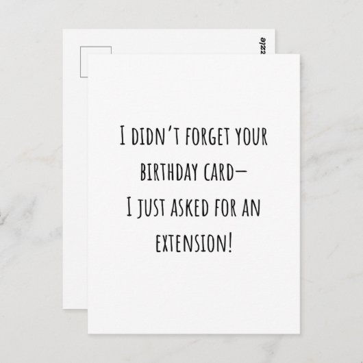 Sarcastique Funny Beldate Carte d'anniversaire (Devant / Derrière)