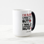 Sarcastisch citaat betekende niet dat je je Button Magische Mok (Voorkant rechts)