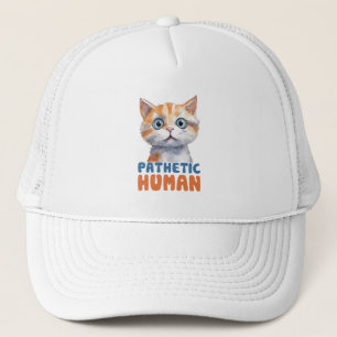Sarcastisch en Leuke Kat - Zielig Mens (2) Trucker Pet