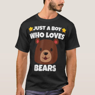 Sarcastisch gewoon een jongen die van Beren houdt T-shirt