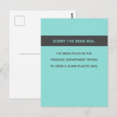 Sarcastisch / grappig Sorry dat je niet van me geh Briefkaart (Voorkant / Achterkant)