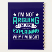 Sarcastisch Grappige Citaat Ontwerp Planner (Achterkant)